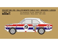 Decal+P/E parts – Ford Escort Mk.I - Rallye Monte Carlo 1972 - #19 Mäkinen /Liddon